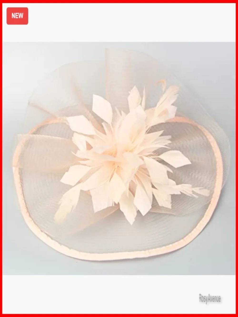 Vintage Derby Fascinator Headband Hat with Feathers for Tea Parties